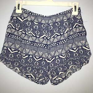 Charlotte Russe Tribal Print Shorts